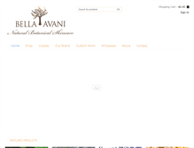 Tablet Screenshot of bellaavani.com
